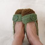 Pattern Womens Crochet Slippers
